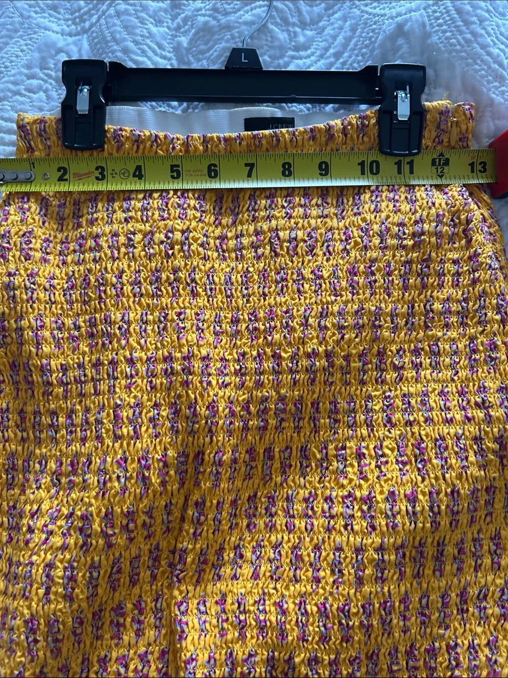 J. Crew Sunny Block Print Yellow Mermaid Style Size 00